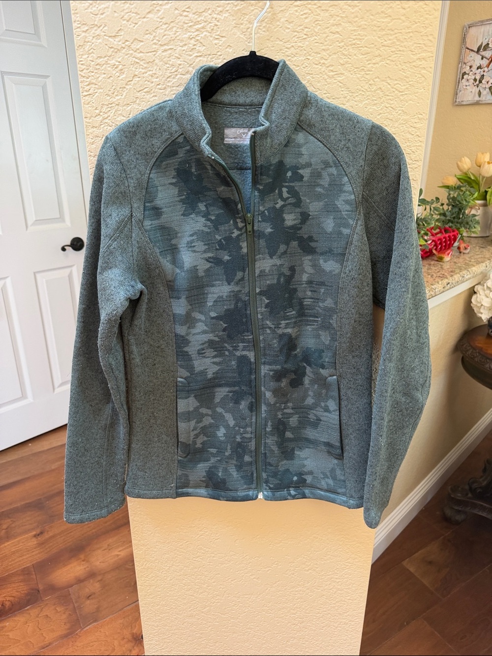 Callaway Women’s Olive Green Camo Zip-Up Utility Jacket